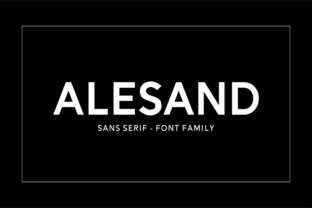 Alesand: The Versatile Sans Serif Font for Crafters and Designers