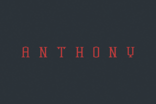 Anthony: A Streetwear-Inspired Serif Font for Modern Branding
