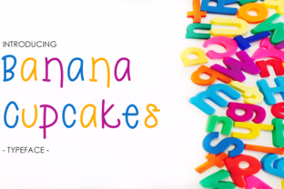 Banana Cupcakes: A Charming Sans Serif for Crafters and Designers