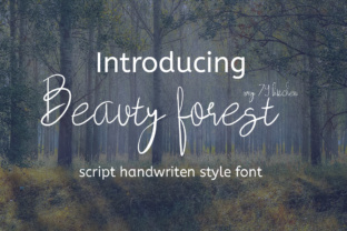 Beauty Forest: A Script Handwritten Font for Creative Crafters