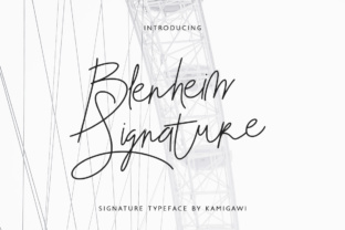 Blenheim Signature: A Timeless Script Font for Editorial Design