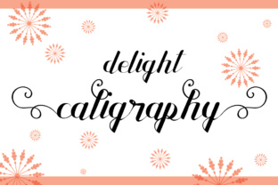 Delight Calligraphy: A Sweet, Swash-Filled Script Font for Thoughtful Design