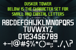 Dusker Tower: A Bold, Tall Sans Serif Font for Crafters & Sellers