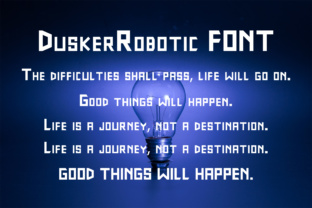 DuskerRobotic: A Techno-Style Display Font That Cuts Through the Feed
