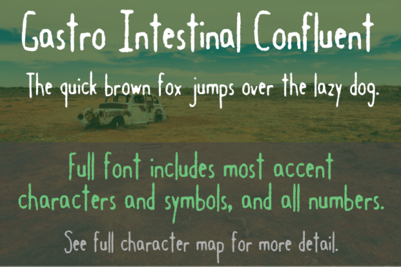 Font Choice That Stands Out: Gastro Intestinal Confluent for Campaigns