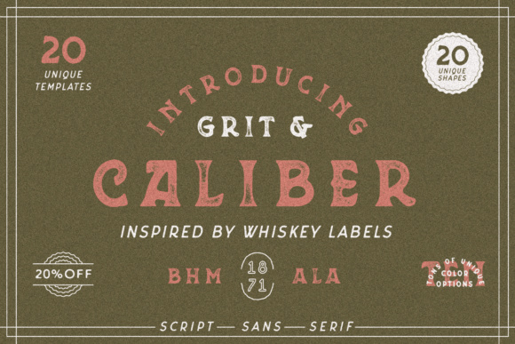 Grit Caliber: A Vintage Serif Font That Elevates Real Small Business Branding