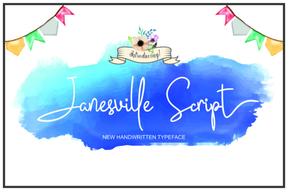 Janesville Script: A Handwritten Font with Editorial Grace