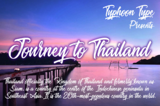 Journey to Thailand: A Script Font for Elegant Web Design