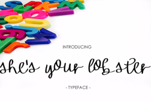 She’s Your Lobster: A Script Font for Creative Crafters