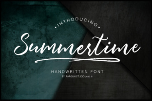 Summertime Script: A Handwritten Font That Feels Like a Slow Summer Morning