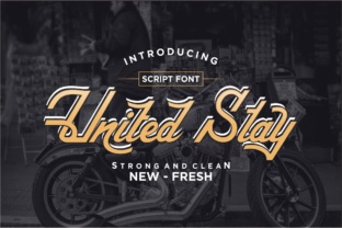 United Stay: A Vintage Script Font That Elevates Digital Branding