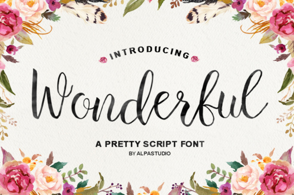 Wonderful Script: A Font That Breathes Life Into Your Creations